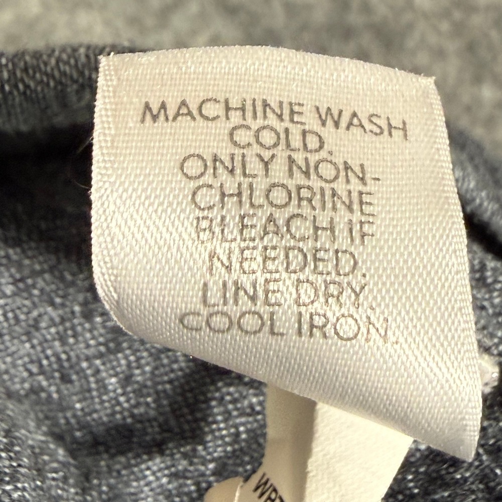 Pure Jill Womens Gray Linen Cotton Blend Drawstring Relaxed Pants XS Petite - Picture 5 of 10